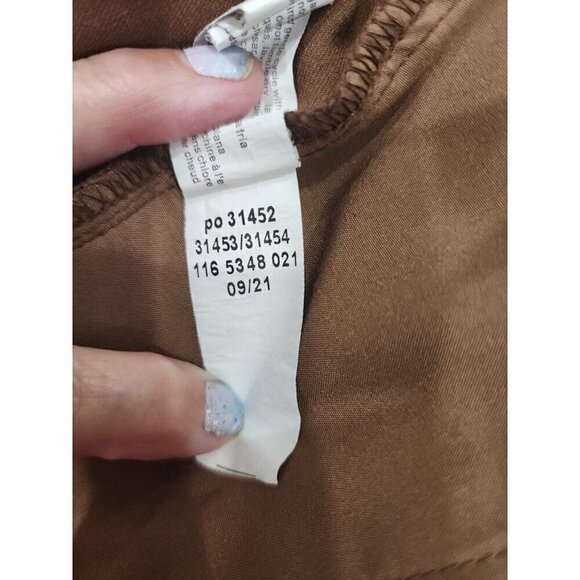 Eloquii Pants High Rise Brown Flare Leg Trouser Stretch Women's 16 - Picture 8 of 8